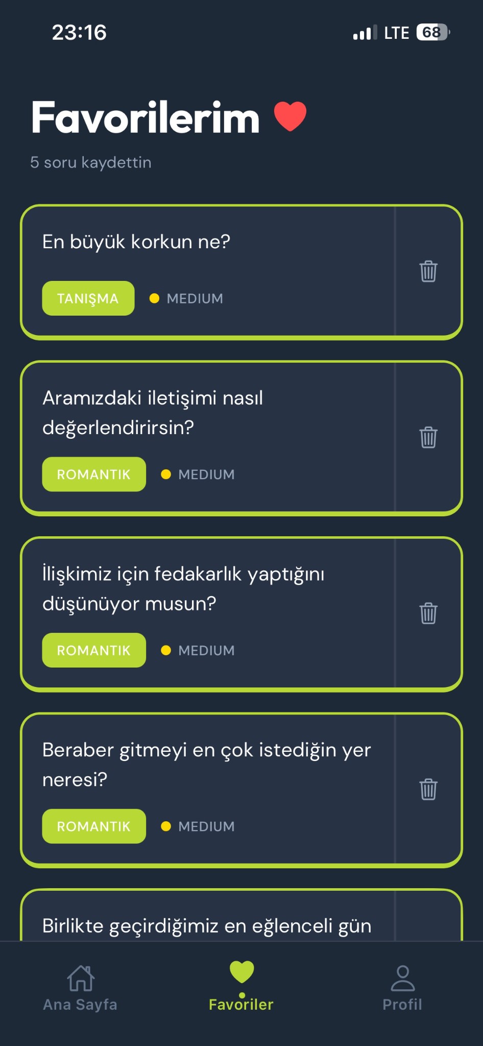 Favoriler